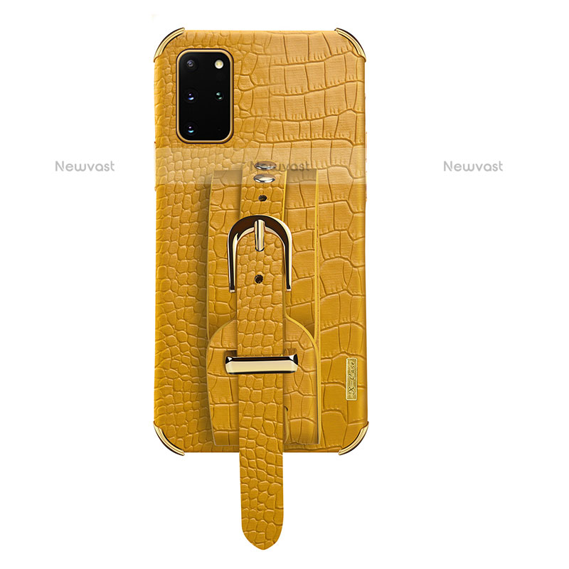 Soft Luxury Leather Snap On Case Cover XD2 for Samsung Galaxy S20 Plus 5G Yellow