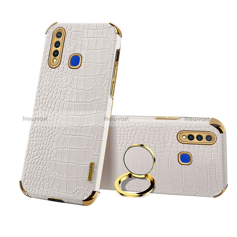 Soft Luxury Leather Snap On Case Cover XD2 for Vivo iQOO U3 4G