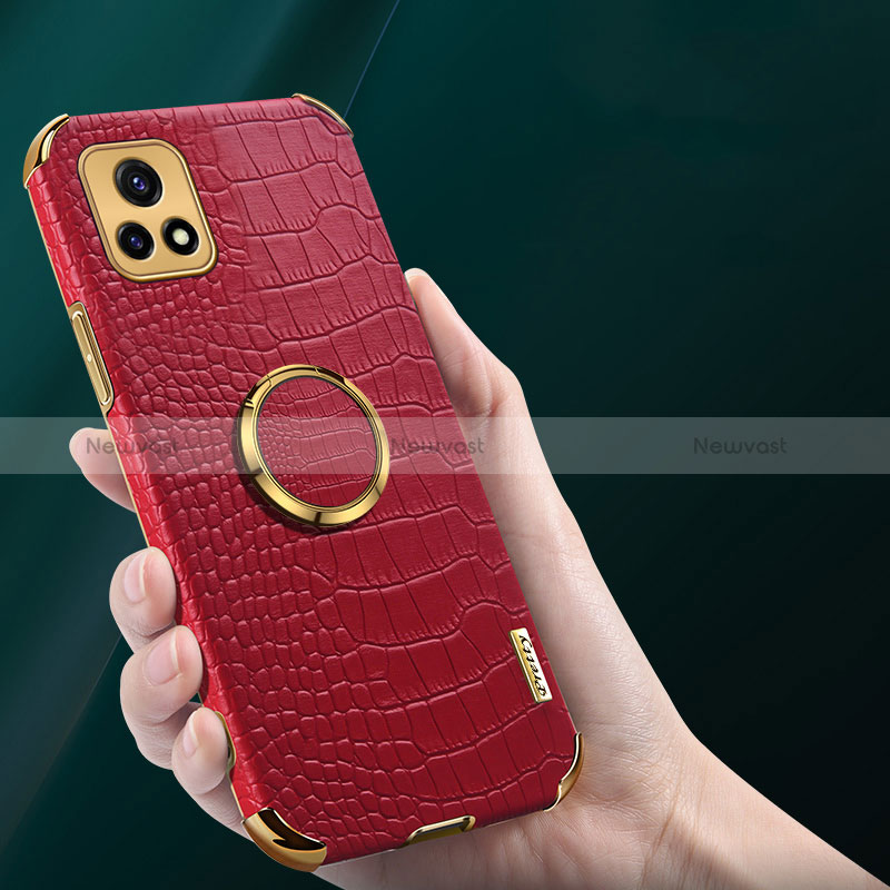 Soft Luxury Leather Snap On Case Cover XD2 for Vivo iQOO U3x 5G