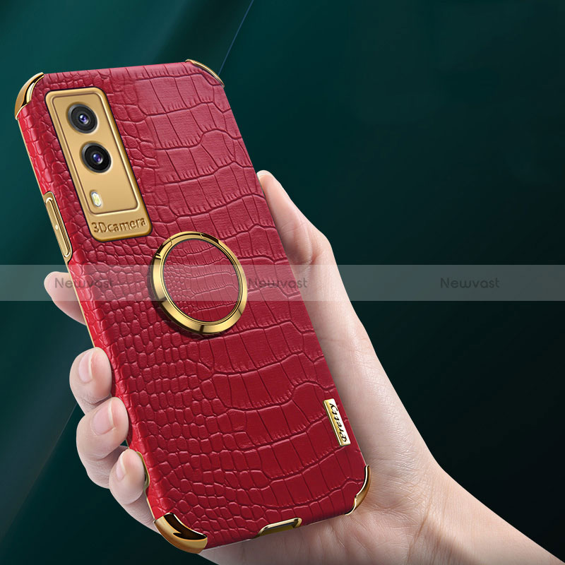 Soft Luxury Leather Snap On Case Cover XD2 for Vivo V21e 5G