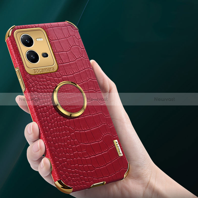 Soft Luxury Leather Snap On Case Cover XD2 for Vivo V25e