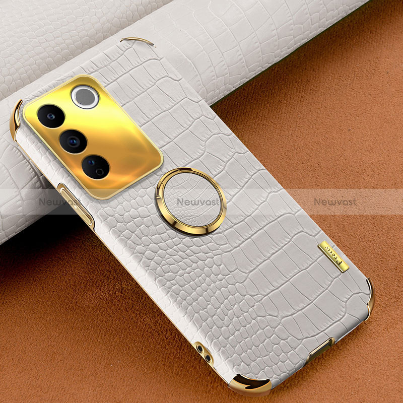 Soft Luxury Leather Snap On Case Cover XD2 for Vivo V27e 5G