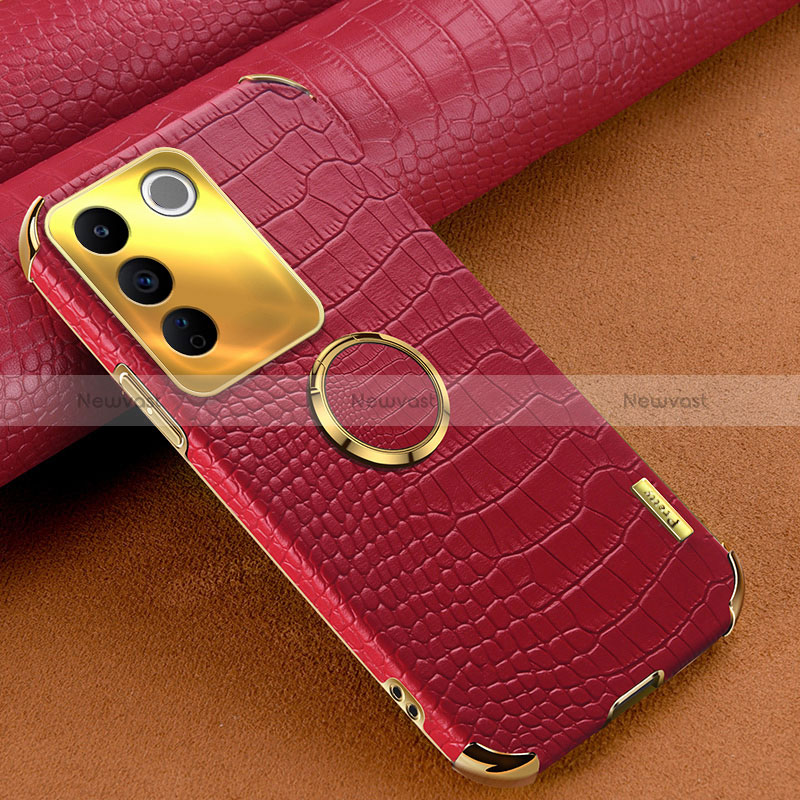 Soft Luxury Leather Snap On Case Cover XD2 for Vivo V27e 5G