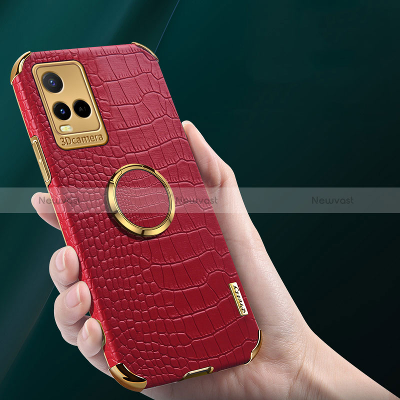 Soft Luxury Leather Snap On Case Cover XD2 for Vivo Y21a