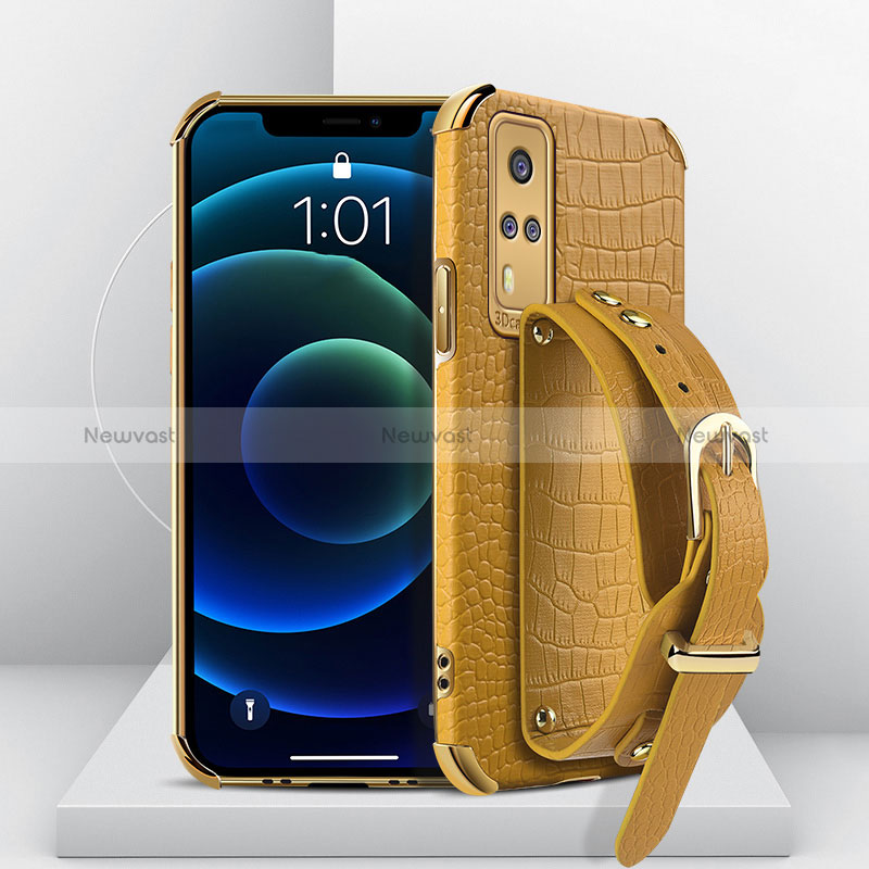 Soft Luxury Leather Snap On Case Cover XD2 for Vivo Y31 (2021)