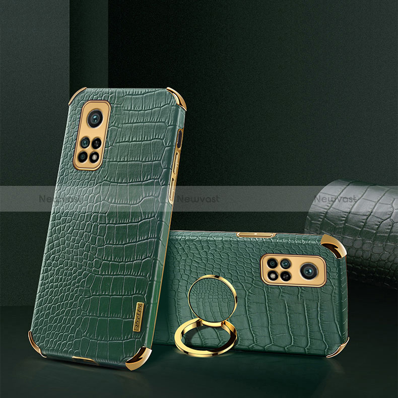 Soft Luxury Leather Snap On Case Cover XD2 for Xiaomi Mi 10T 5G Green