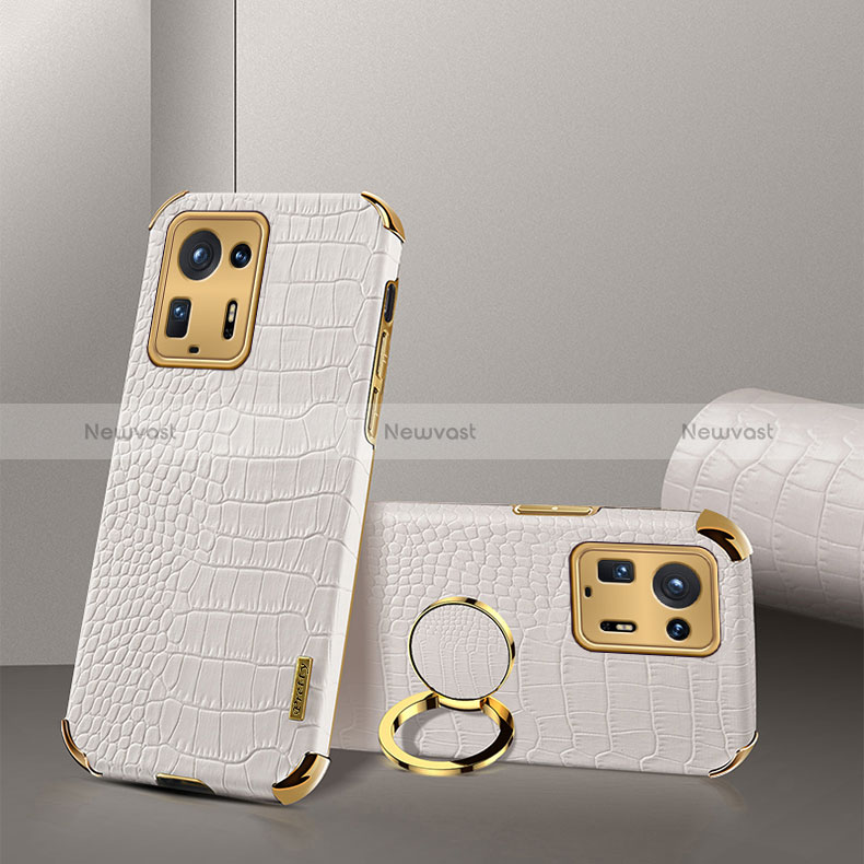 Soft Luxury Leather Snap On Case Cover XD2 for Xiaomi Mi Mix 4 5G White