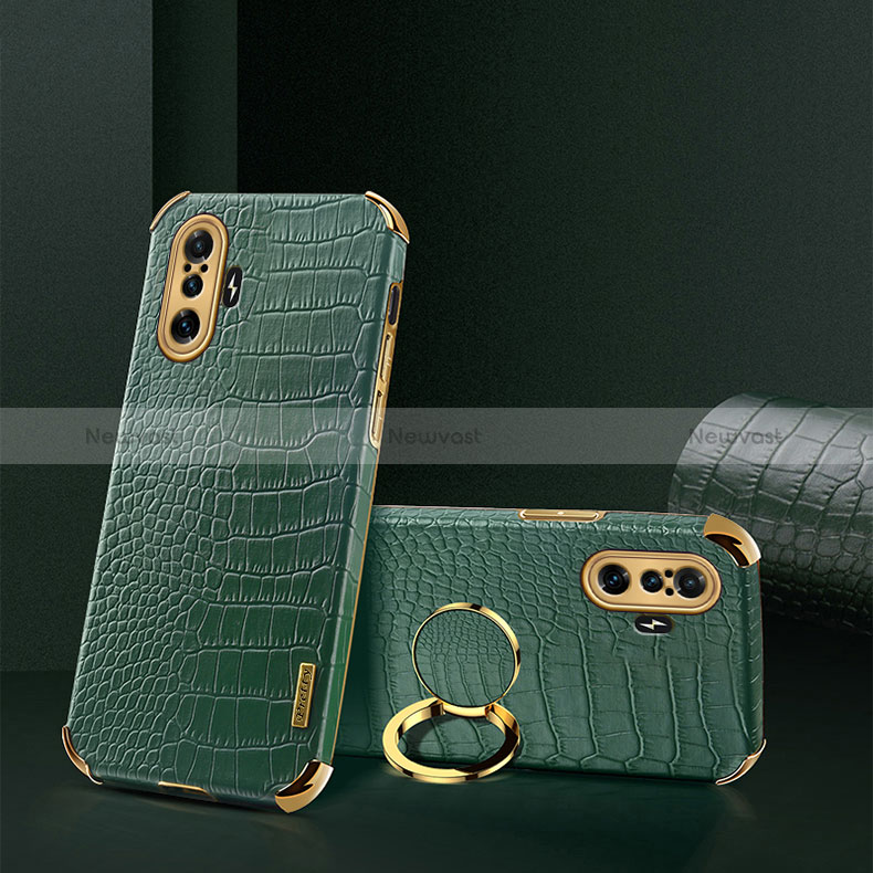 Soft Luxury Leather Snap On Case Cover XD2 for Xiaomi Poco F3 GT 5G Green