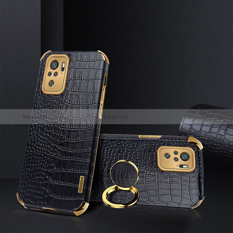 Soft Luxury Leather Snap On Case Cover XD2 for Xiaomi Poco M5S Black