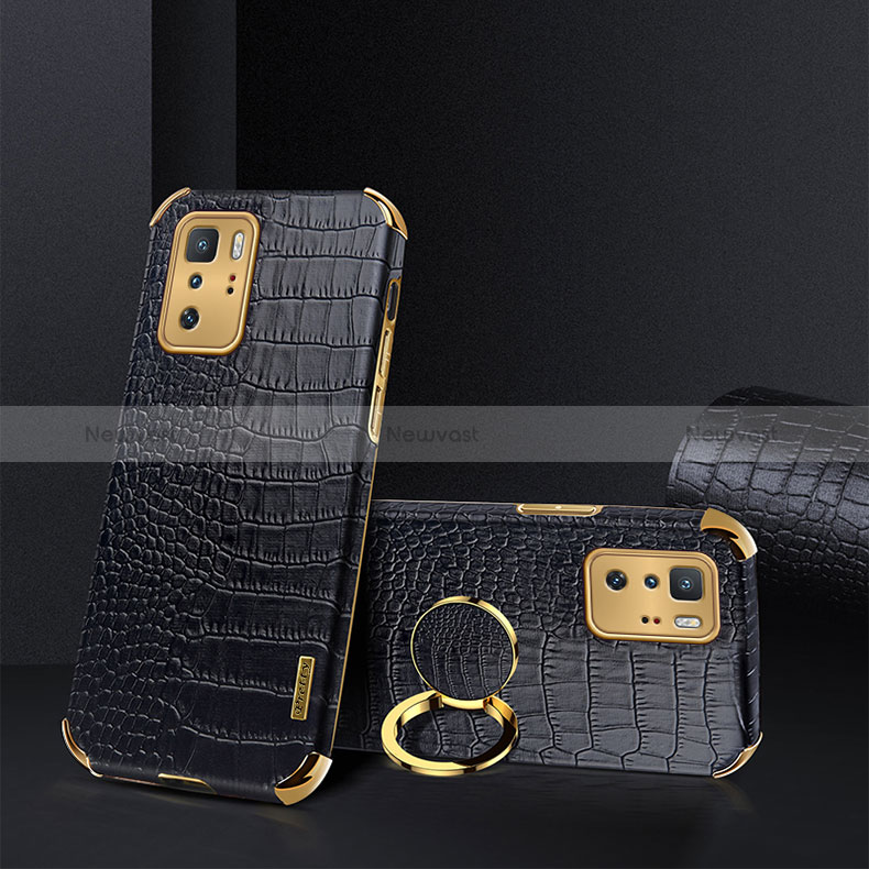 Soft Luxury Leather Snap On Case Cover XD2 for Xiaomi Poco X3 GT 5G Black
