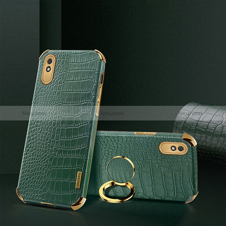 Soft Luxury Leather Snap On Case Cover XD2 for Xiaomi Redmi 9A Green