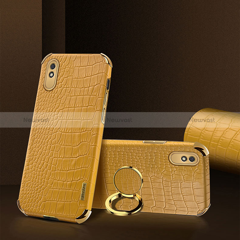 Soft Luxury Leather Snap On Case Cover XD2 for Xiaomi Redmi 9i Yellow