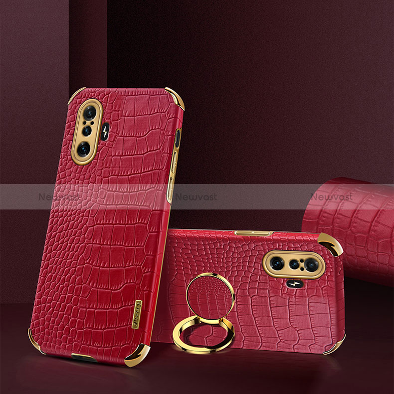 Soft Luxury Leather Snap On Case Cover XD2 for Xiaomi Redmi K40 Gaming 5G Red