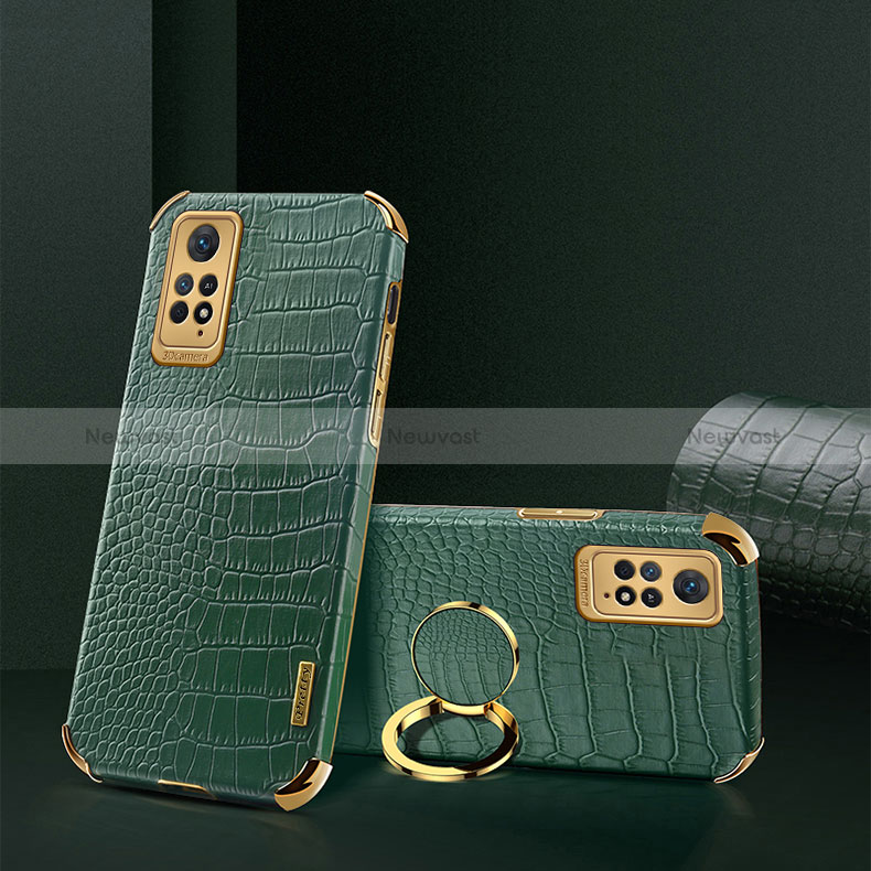 Soft Luxury Leather Snap On Case Cover XD2 for Xiaomi Redmi Note 11 Pro 5G Green