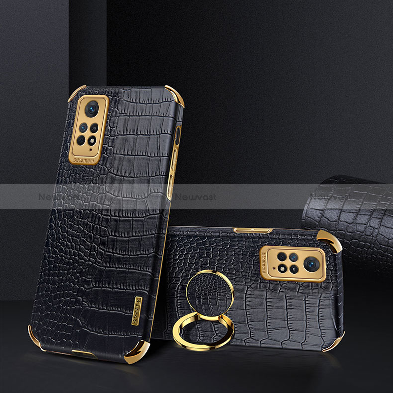 Soft Luxury Leather Snap On Case Cover XD2 for Xiaomi Redmi Note 12 Pro 4G Black