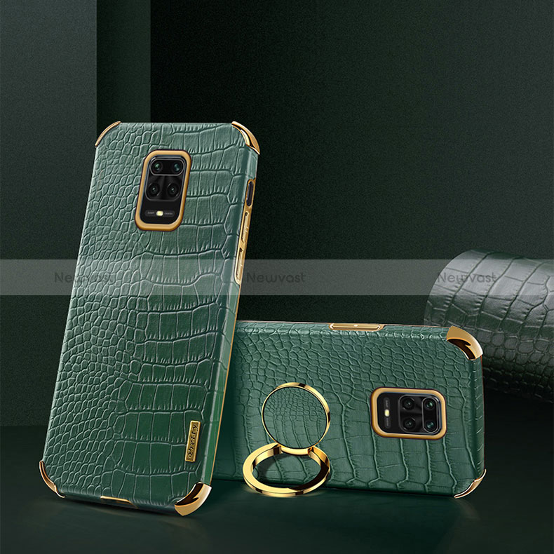 Soft Luxury Leather Snap On Case Cover XD2 for Xiaomi Redmi Note 9S Green