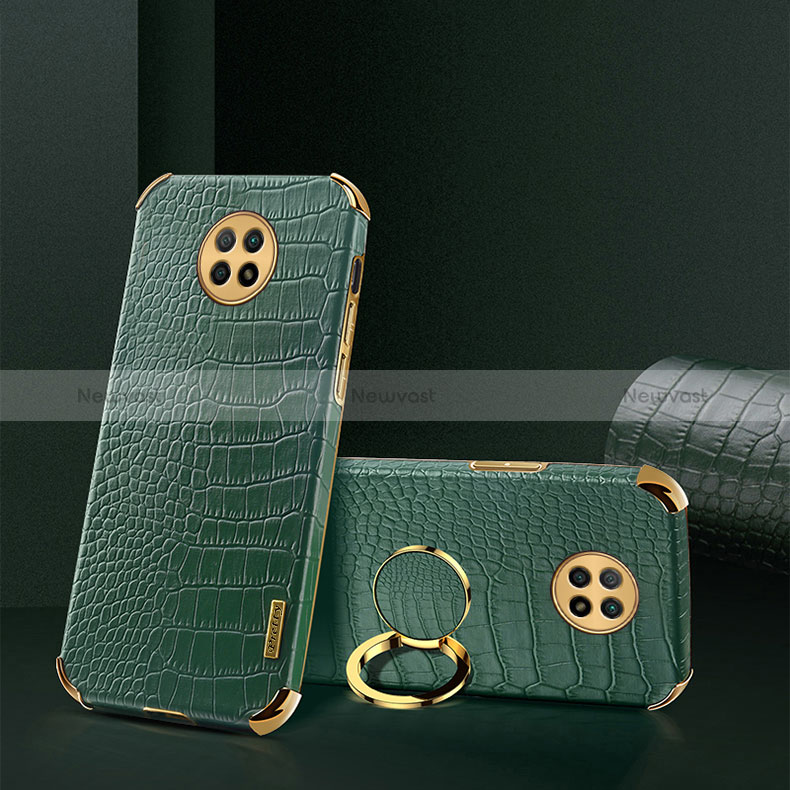 Soft Luxury Leather Snap On Case Cover XD2 for Xiaomi Redmi Note 9T 5G Green