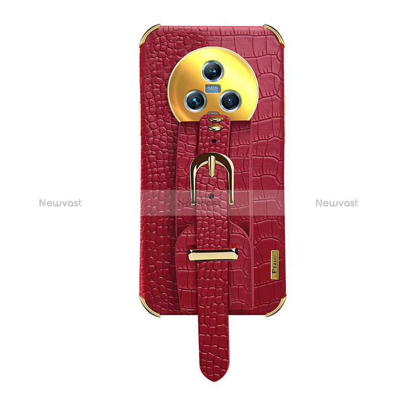 Soft Luxury Leather Snap On Case Cover XD3 for Huawei Honor Magic5 5G Red