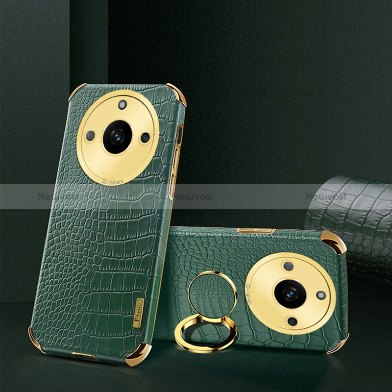 Soft Luxury Leather Snap On Case Cover XD3 for Realme 11 Pro 5G Green