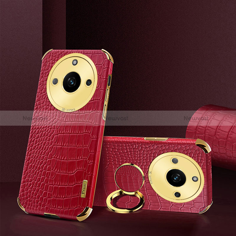 Soft Luxury Leather Snap On Case Cover XD3 for Realme 11 Pro 5G Red