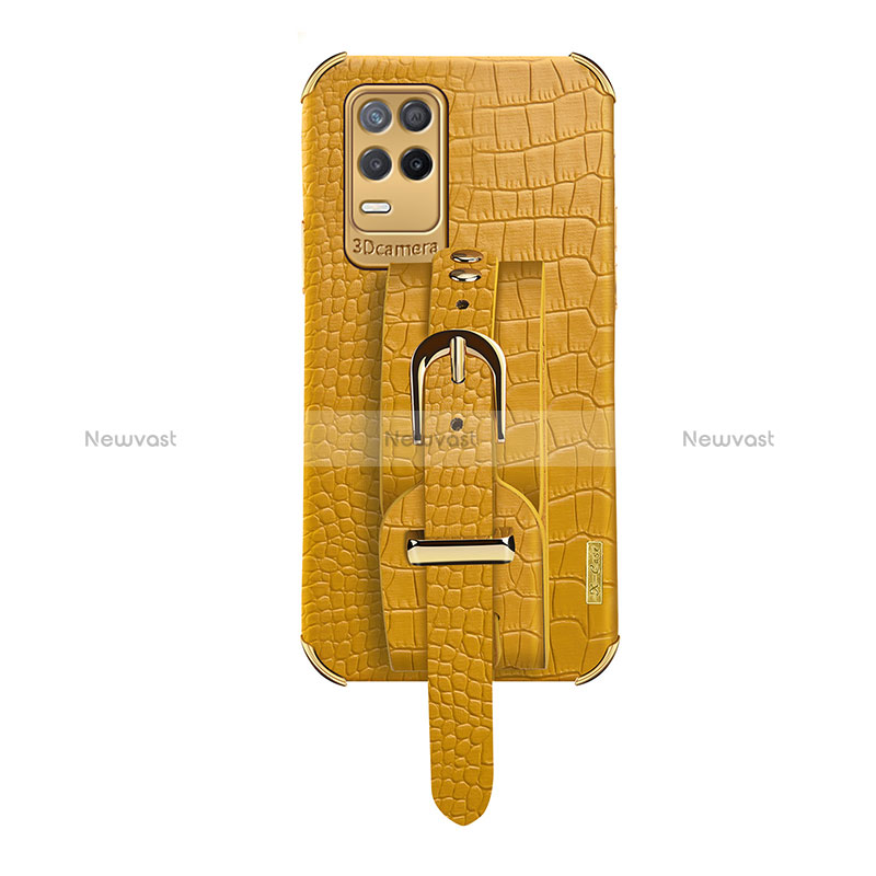 Soft Luxury Leather Snap On Case Cover XD3 for Realme 8 4G Yellow