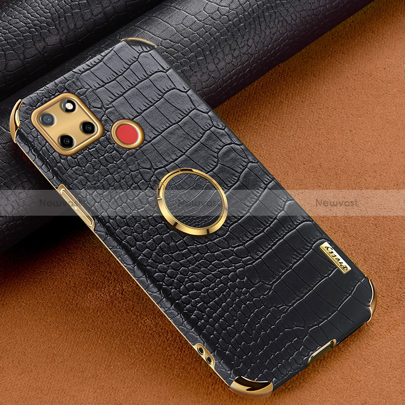 Soft Luxury Leather Snap On Case Cover XD3 for Realme Narzo 20 Black