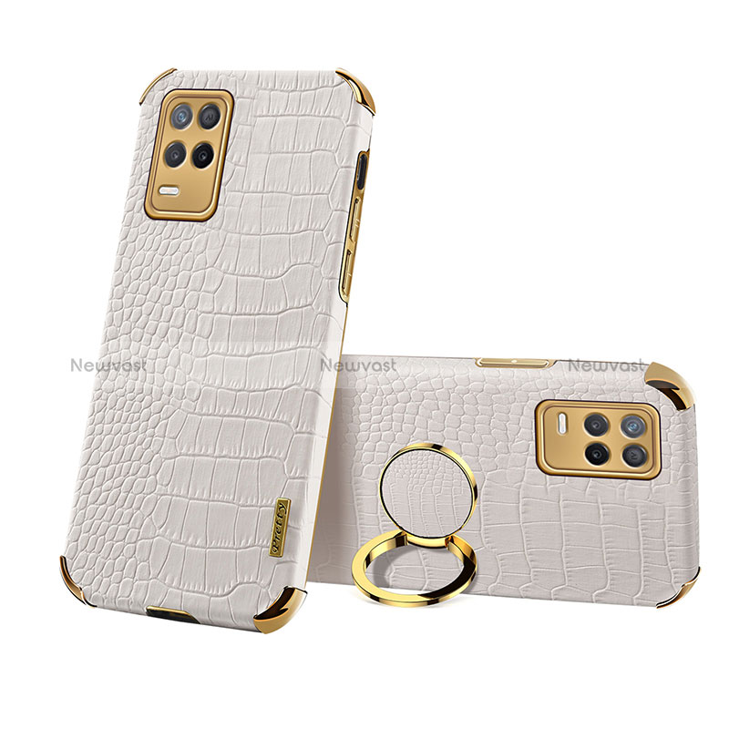 Soft Luxury Leather Snap On Case Cover XD3 for Realme Narzo 30 5G White