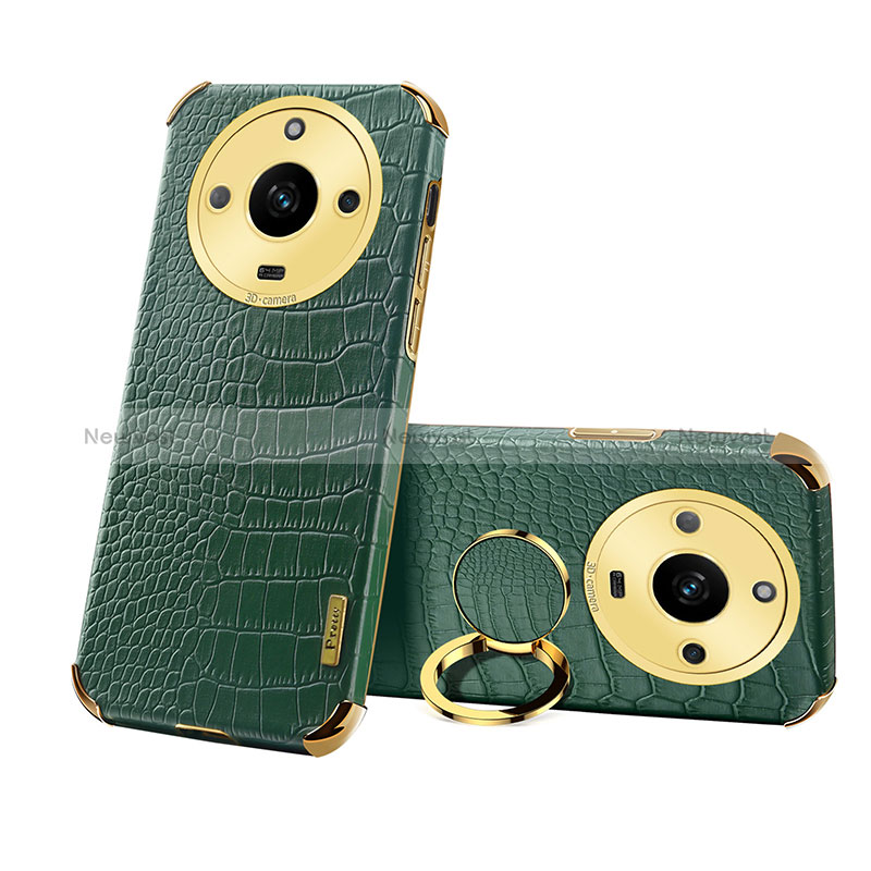 Soft Luxury Leather Snap On Case Cover XD3 for Realme Narzo 60 5G Green