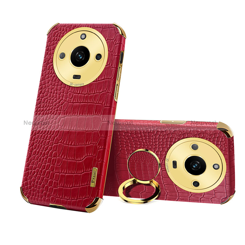 Soft Luxury Leather Snap On Case Cover XD3 for Realme Narzo 60 5G Red