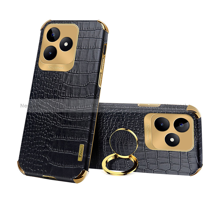 Soft Luxury Leather Snap On Case Cover XD3 for Realme Narzo N53 Black