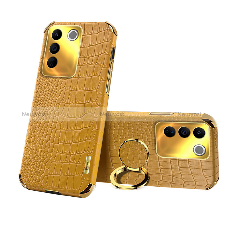 Soft Luxury Leather Snap On Case Cover XD3 for Vivo V27e 5G