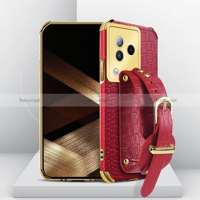 Soft Luxury Leather Snap On Case Cover XD3 for Xiaomi Civi 3 5G Red