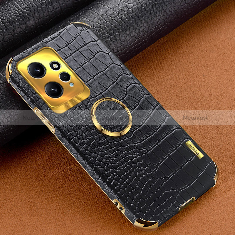 Soft Luxury Leather Snap On Case Cover XD3 for Xiaomi Redmi Note 12 4G Black