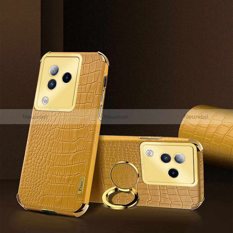 Soft Luxury Leather Snap On Case Cover XD4 for Xiaomi Civi 3 5G Yellow