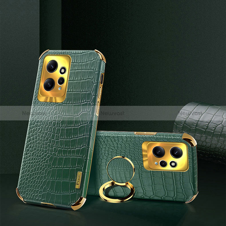 Soft Luxury Leather Snap On Case Cover XD4 for Xiaomi Redmi Note 12 4G Green