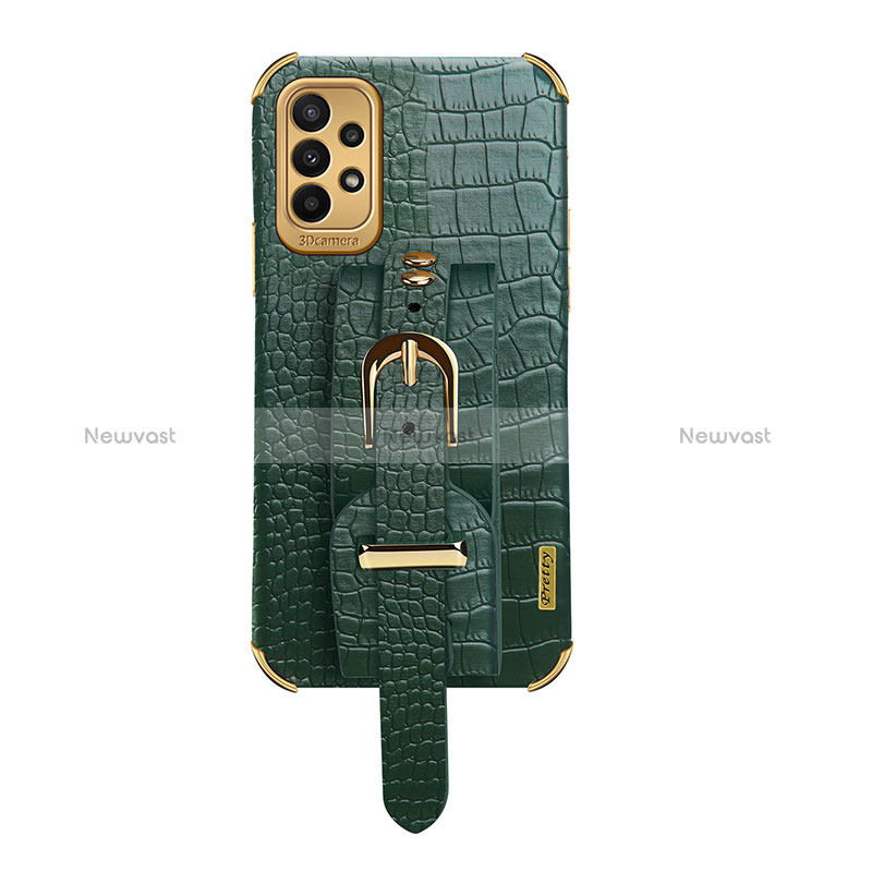 Soft Luxury Leather Snap On Case Cover XD5 for Samsung Galaxy A23 4G Green