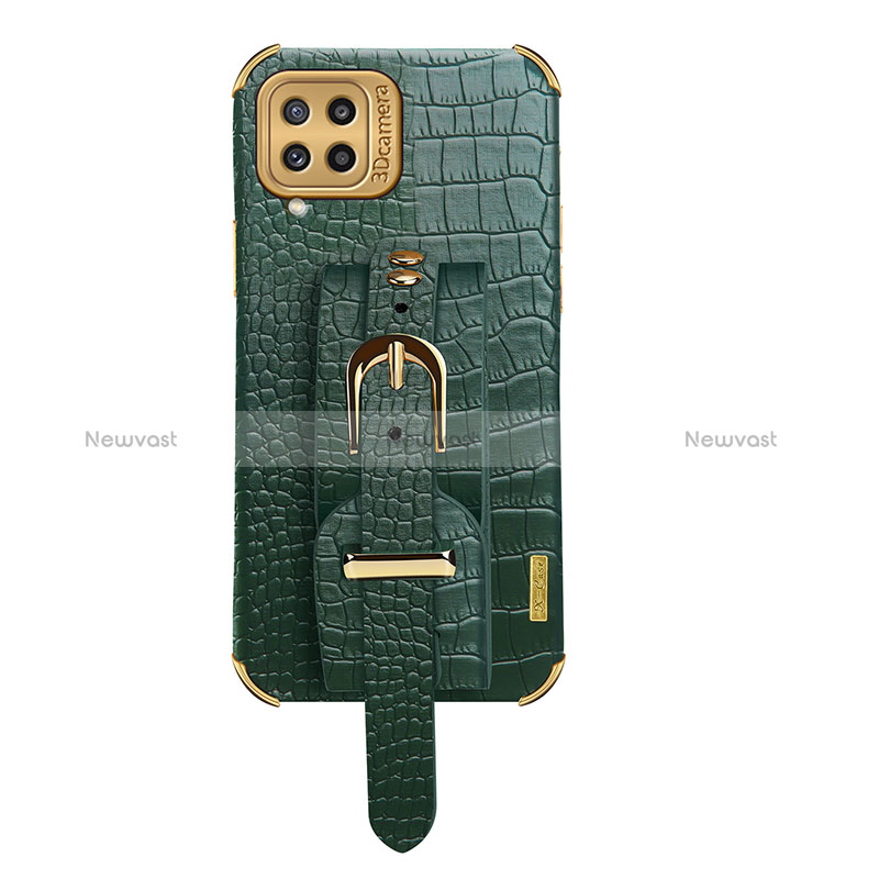 Soft Luxury Leather Snap On Case Cover XD5 for Samsung Galaxy M32 4G Green