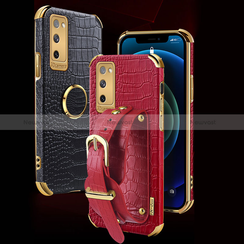 Soft Luxury Leather Snap On Case Cover XD5 for Samsung Galaxy S20 FE (2022) 5G