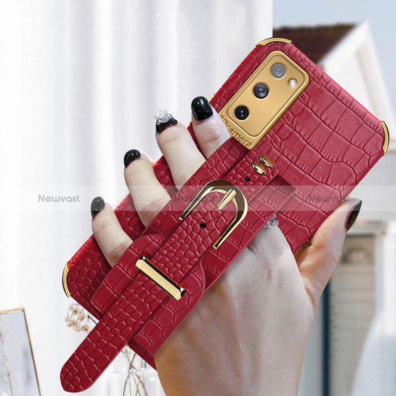 Soft Luxury Leather Snap On Case Cover XD5 for Samsung Galaxy S20 FE 4G