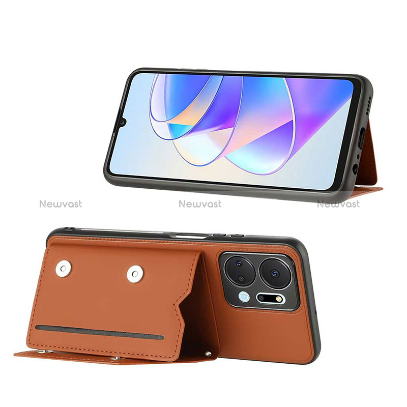 Soft Luxury Leather Snap On Case Cover Y01B for Huawei Honor X7a