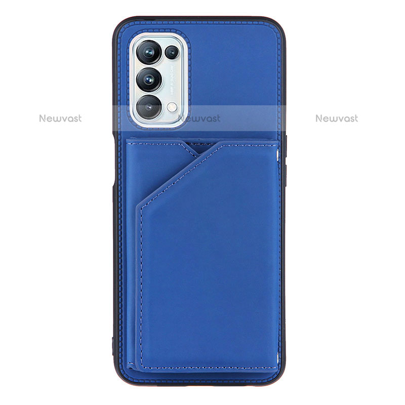 Soft Luxury Leather Snap On Case Cover Y01B for OnePlus Nord N200 5G