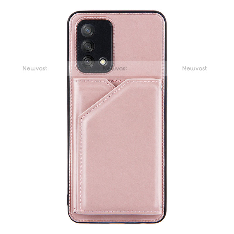 Soft Luxury Leather Snap On Case Cover Y01B for Oppo A74 4G