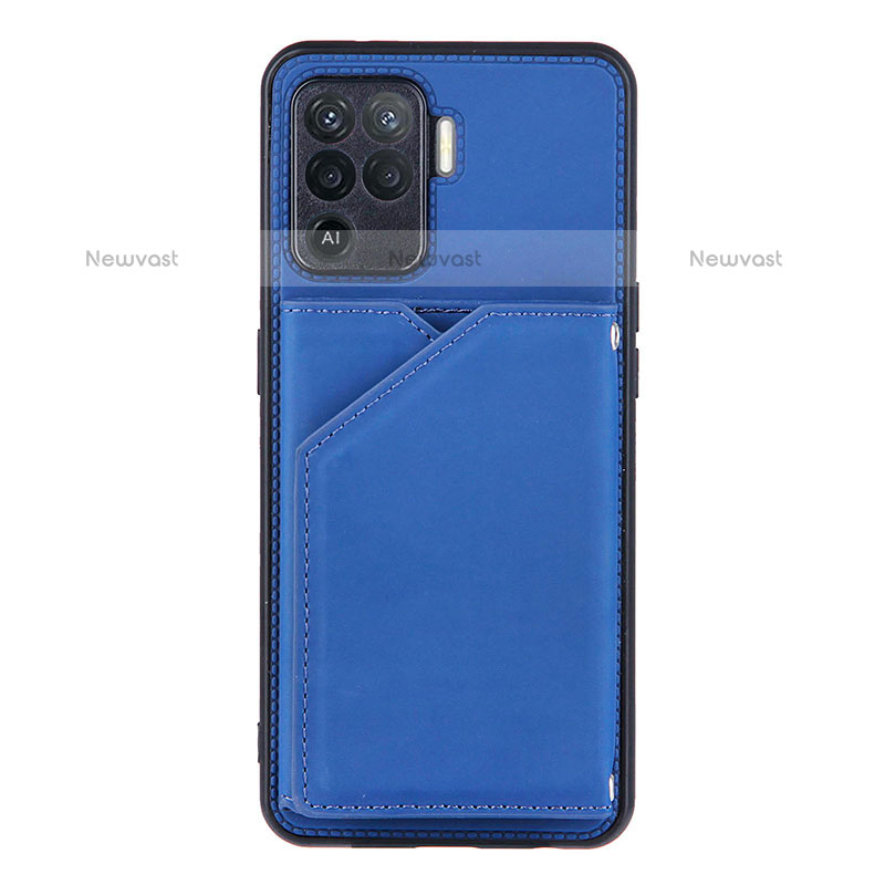 Soft Luxury Leather Snap On Case Cover Y01B for Oppo A94 4G