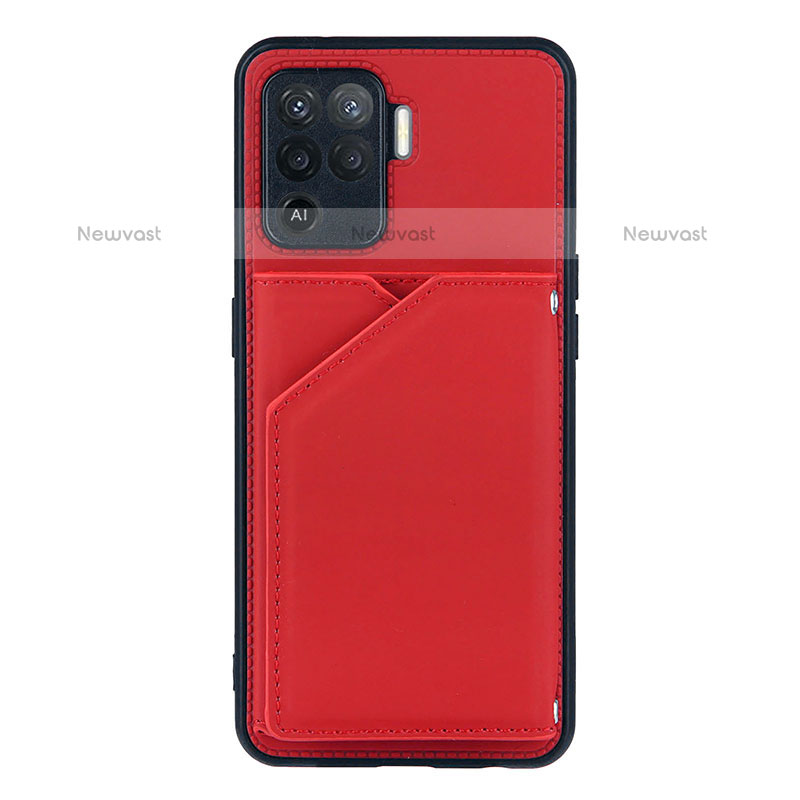 Soft Luxury Leather Snap On Case Cover Y01B for Oppo A94 4G