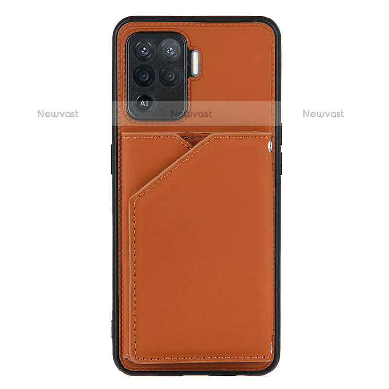 Soft Luxury Leather Snap On Case Cover Y01B for Oppo A94 4G