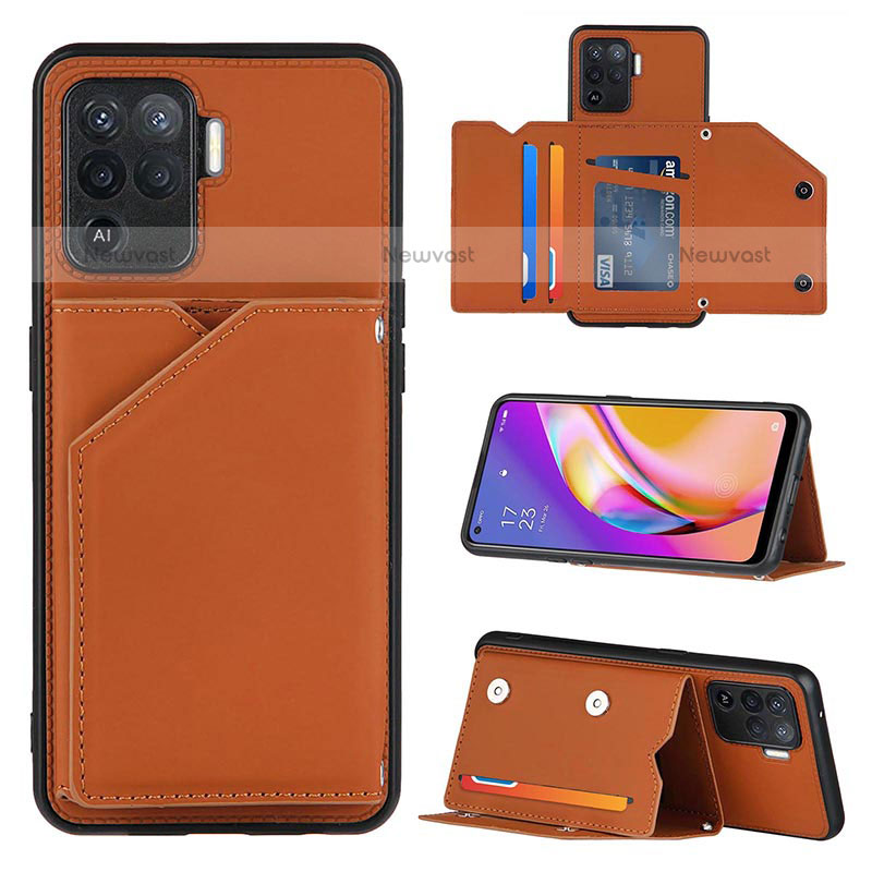 Soft Luxury Leather Snap On Case Cover Y01B for Oppo A94 4G