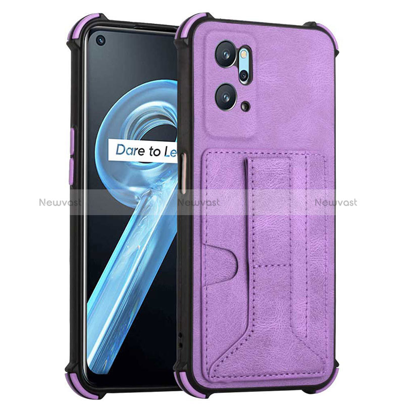 Soft Luxury Leather Snap On Case Cover Y01B for Oppo A96 4G