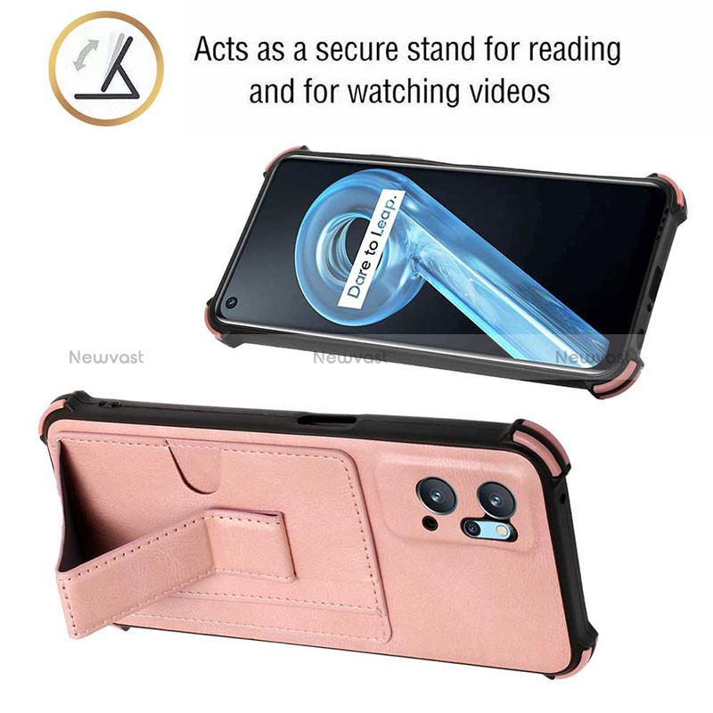 Soft Luxury Leather Snap On Case Cover Y01B for Oppo A96 4G