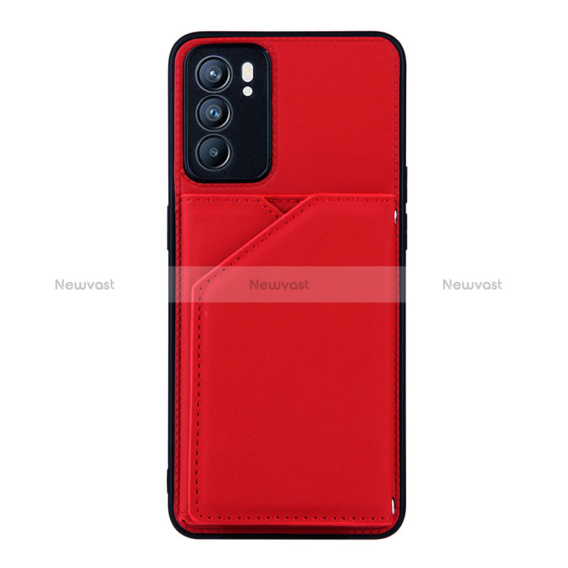 Soft Luxury Leather Snap On Case Cover Y01B for Oppo Reno6 5G