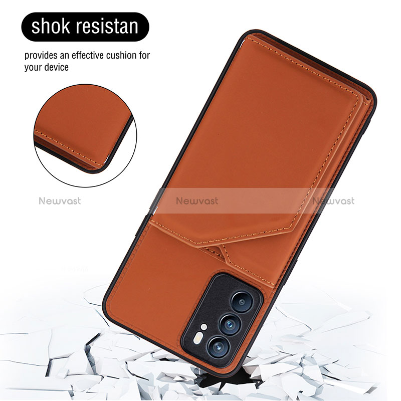 Soft Luxury Leather Snap On Case Cover Y01B for Oppo Reno6 5G